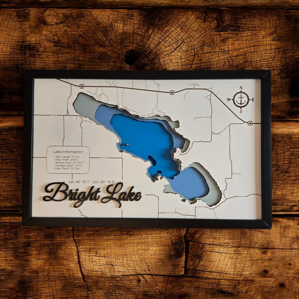 Bright Lake Bathymetric Portrait